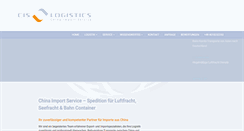 Desktop Screenshot of cis-logistics.de