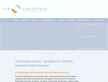 Tablet Screenshot of cis-logistics.de